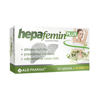 Hepafemin Plus, 30 tabletek + 10 tabletek gratis USZKODZONE OPAKOWANIE - zdjęcie produktu