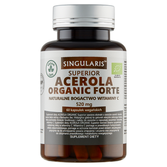 Singularis Superior Acerola Organic Forte, 60 kapsułek - zdjęcie produktu