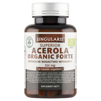 Singularis Superior Acerola Organic Forte, 60 kapsułek - zdjęcie produktu