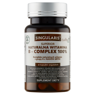 Singularis Superior Naturalna Witamina B- Complex 100%, 30 kapsułek - zdjęcie produktu
