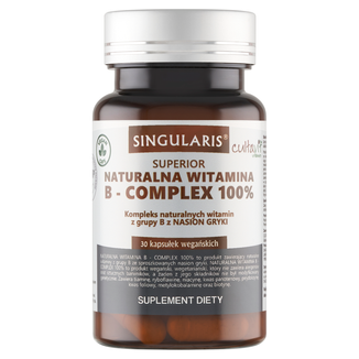 Singularis Superior Naturalna Witamina B- Complex 100%, 30 kapsułek - zdjęcie produktu