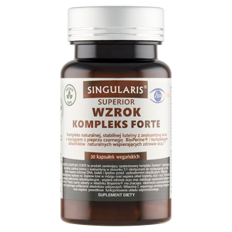 Singularis Superior Wzrok Kompleks Forte, 30 kapsułek Singularis Superior Wzrok Kompleks Forte, 30 kapsułek - zdjęcie produktu