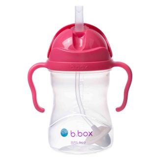 B.Box, bidon ze słomką, malinowy, od 6 miesiąca, 240 ml - zdjęcie produktu