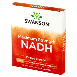 Swanson Maxiumum Strength NADH, smak miętowy, 30 tabletek do ssania - zdjęcie produktu