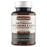Singularis Superior Naturalna Witamina E 400 IU Tokoferole Kompleks, 120 kapsułek miękkich - miniaturka zdjęcia produktu