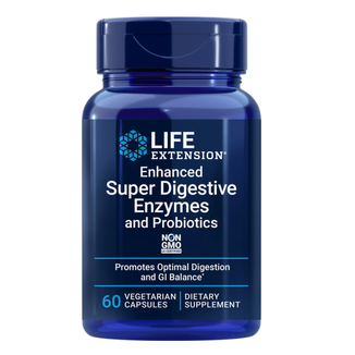 Life Extension Enhanced Super Digestive Enzymes with Probiotics, 60 kapsułek wege - zdjęcie produktu