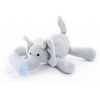MINIKOIOI, smoczek uspokajający z przytulanką Elephant, od urodzenia, 1 sztuka - zdjęcie produktu