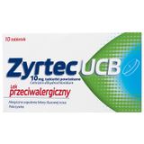 Zyrtec UCB 10 mg, 10 tabletek powlekanych USZKODZONE OPAKOWANIE - miniaturka zdjęcia produktu