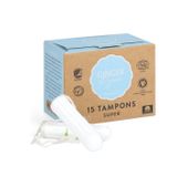 GingerOrganic, tampony bez aplikatora, Super, 15 sztuk - miniaturka zdjęcia produktu