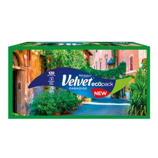 Velvet Paradise, chusteczki higieniczne, 3-warstwowe, 120 sztuk - zdjęcie produktu