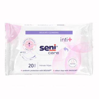 Seni Care Inti+, chusteczki do higieny intymnej, 20 sztuk - zdjęcie produktu