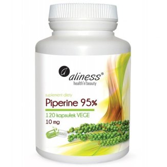 Aliness Piperine 95% 10 mg, 120 kapsułek vege - zdjęcie produktu