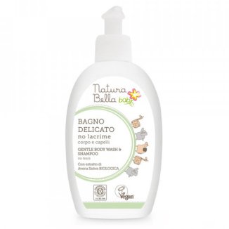 Natura Bella Baby, płyn do kąpieli i szampon 2w1, koncentrat, 300 ml Natura Bella Baby, płyn do kąpieli i szampon 2w1, koncentrat, 300 ml - zdjęcie produktu