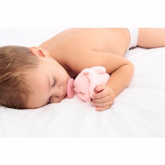 MINIKOIOI, smoczek uspokajający z przytulanką Pink Bunny, od urodzenia, 1 sztuka - 3 MINIKOIOI, smoczek uspokajający z przytulanką Pink Bunny, od urodzenia, 1 sztuka - 3 - zdjęcie produktu