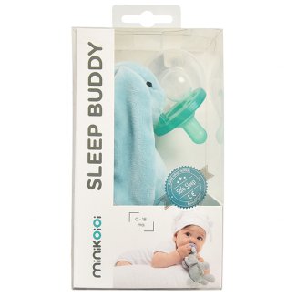MINIKOIOI, smoczek uspokajający z przytulanką Blue Bunny, od urodzenia, 1 sztuka - 4 MINIKOIOI, smoczek uspokajający z przytulanką Blue Bunny, od urodzenia, 1 sztuka - 4 - zdjęcie produktu