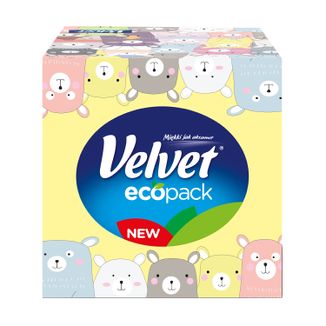 Velvet Cube, chusteczki higieniczne, 3-warstwowe, 60 sztuk - zdjęcie produktu