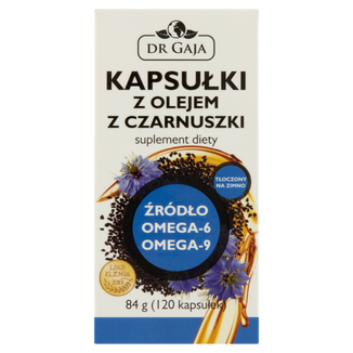 Dr Gaja Kapsułki z olejem z czarnuszki, 120 kapsułek KRÓTKA DATA - zdjęcie produktu