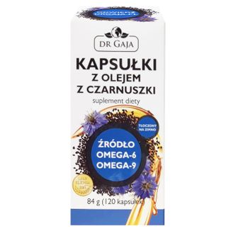 Dr Gaja Kapsułki z olejem z czarnuszki, 120 kapsułek - zdjęcie produktu