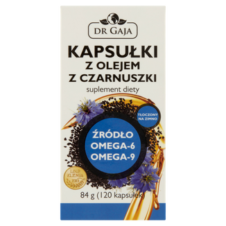 Dr Gaja Kapsułki z olejem z czarnuszki, 120 kapsułek - zdjęcie produktu