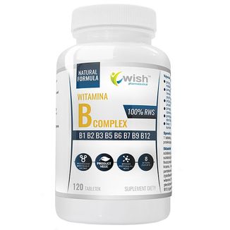 Wish, Witamina B Complex, 120 tabletek - zdjęcie produktu