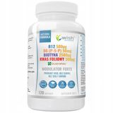 Wish B12 + B6 (P-5-P) + Biotyna + Kwas Foliowy Modulator Forte, 120 kapsułek - miniaturka zdjęcia produktu