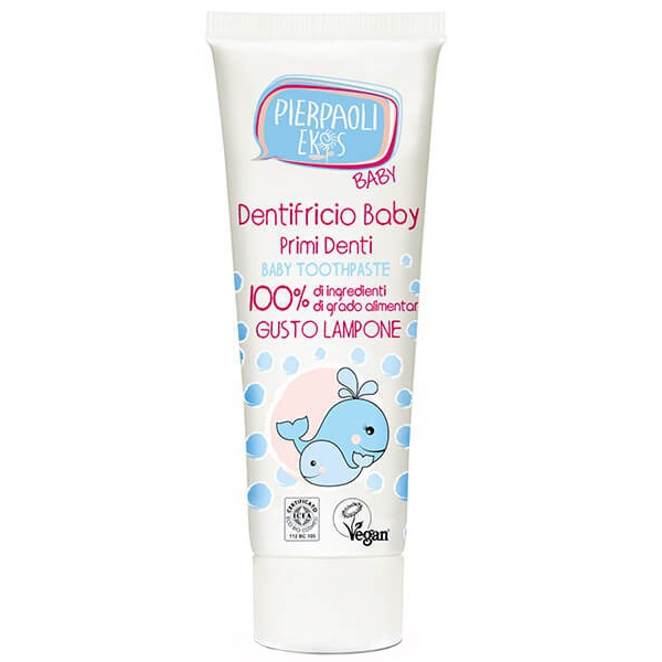 Ekos Ekos Baby, pasta do pierwszych ząbków dla dzieci, malinowa z wyciągiem z rumianku, 75 ml