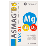 Asmag B6 Max D3, 50 tabletek - miniaturka zdjęcia produktu