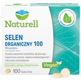 Naturell Selen Organiczny 100, 100 tabletek - miniaturka zdjęcia produktu
