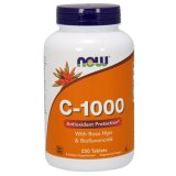 Now Foods C-1000, witamina C + dzika róża + bioflawonoidy, 250 tabletek - miniaturka zdjęcia produktu