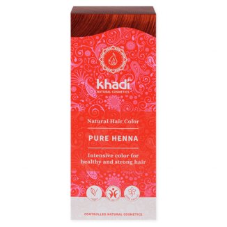 Khadi, henna ziołowa, ruda czerwień, 100 g - zdjęcie produktu