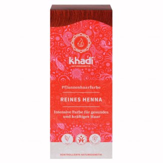 Khadi, henna ziołowa, ruda czerwień, 100 g - 2 Khadi, henna ziołowa, ruda czerwień, 100 g - 2 - zdjęcie produktu