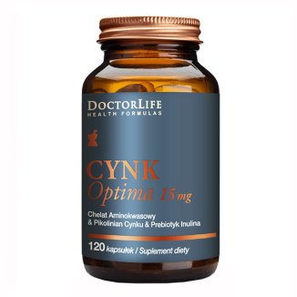 Doctor Life Cynk Optima, cynk 15 µg, 120 kapsułek - zdjęcie produktu
