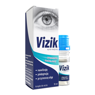 Vizik Zmęczone i suche oczy, krople do oczu, 10 ml USZKODZONE OPAKOWANIE Vizik Zmęczone i suche oczy, krople do oczu, 10 ml USZKODZONE OPAKOWANIE - zdjęcie produktu