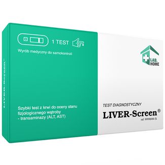Test Liver-Screen, test do oceny stanu fizjologicznego wątroby, 1 sztuka - zdjęcie produktu