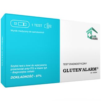 LabHome Gluten’Alarm, test z krwi na nietolerancję glutenu, diagnostyka celiakii, 1 sztuka - zdjęcie produktu