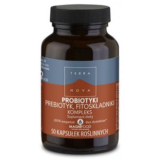 Probiotyki, Prebiotyk, Fitoskładniki Kompleks, 50 kapsułek roślinnych - zdjęcie produktu