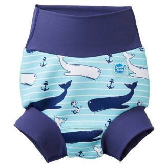 Splash About, Happy Nappy, pieluszka do pływania, Wieloryby, 2-3 lata, rozmiar XXL, 1 sztuka - zdjęcie produktu