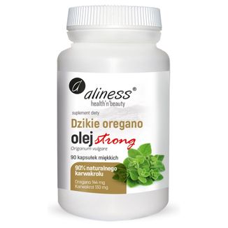 Aliness Dzikie Oregano, olej strong, 90 kapsułek miękkich - zdjęcie produktu