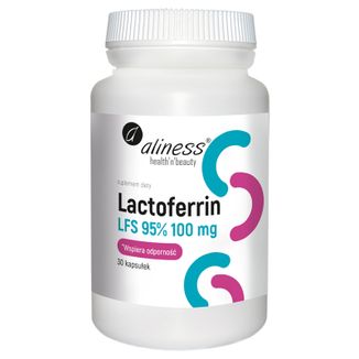 Aliness Lactoferrin LFS 95% 100 mg, 30 kapsułek - zdjęcie produktu