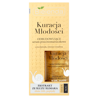 Bielenda Kuracja Młodości, odbudowujące serum przeciwzmarszczkowe, na dzień i noc, 30 ml - zdjęcie produktu