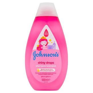 Johnsons's baby, Shiny drops, szampon do włosów dla dzieci, 500 ml - zdjęcie produktu