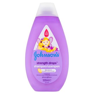 Johnsons's baby, Strenght drops, szampon do włosów dla dzieci, 500 ml - zdjęcie produktu
