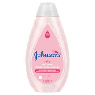 Johnson's baby, Soft wash, delikatny żel do mycia ciała dla dzieci, 500 ml - zdjęcie produktu