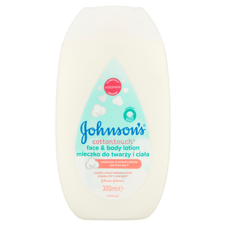 Johnson's baby, Cotton touch, mleczko do twarzy i ciała dla dzieci od 1 dnia życia, 300 ml - zdjęcie produktu