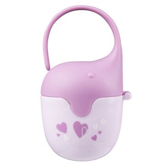 BabyOno, pojemnik na smoczek, słonik, jagodowy, 1 sztuka - 3 BabyOno, pojemnik na smoczek, słonik, jagodowy, 1 sztuka - 3 - zdjęcie produktu