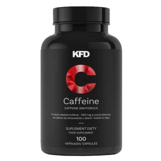 KFD Caffeine, kofeina 200 mg, 100 kapsułek - zdjęcie produktu