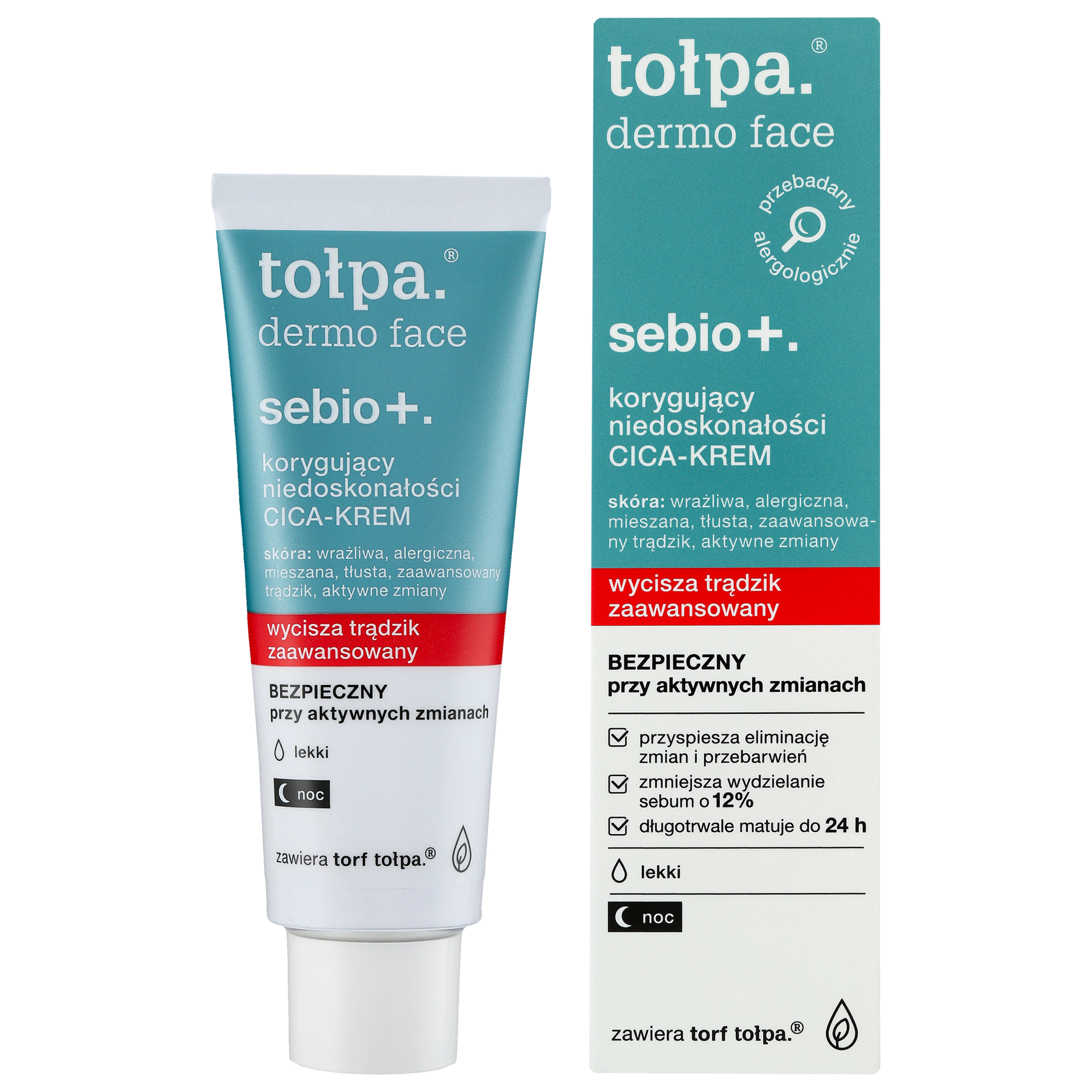 Tołpa Tołpa Dermo Face, Sebio +, Creme korrigierend Unreinheiten, 40 ml — Inhaltsstoffe und Bewertung