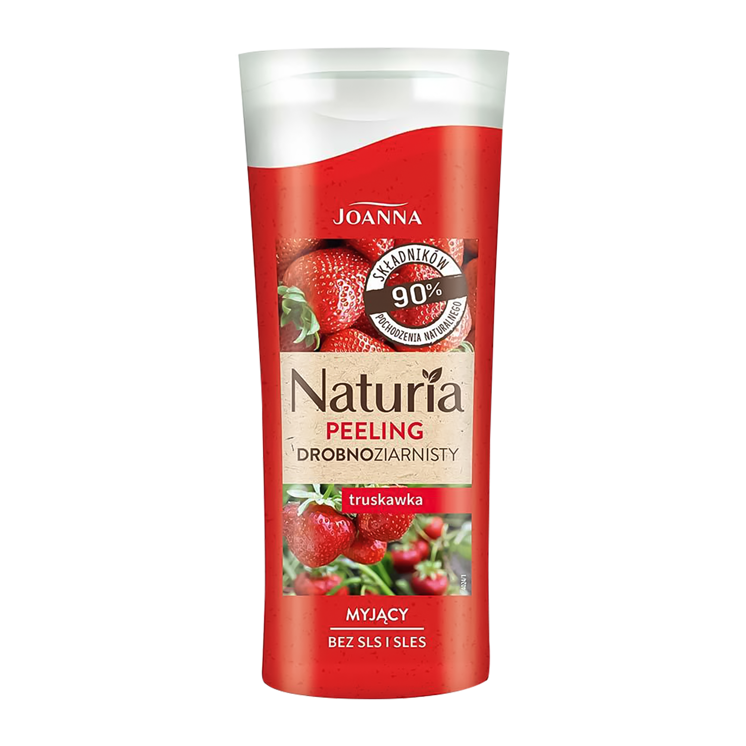 Nieznana Joanna Naturia, peeling drobnoziarnisty, truskawka, 100 ml