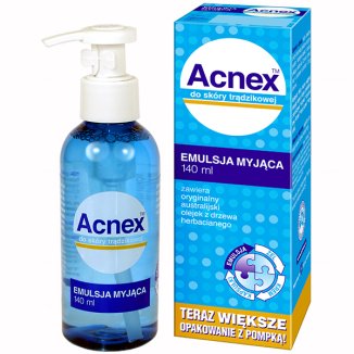 Acnex, emulsja myjąca, do skóry trądzikowej, 140 ml - zdjęcie produktu