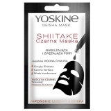 Yoskine Geisha Mask Shiitake, czarna maska na tkaninie, nawilżająca i zwężająca pory, 20 ml - miniaturka zdjęcia produktu